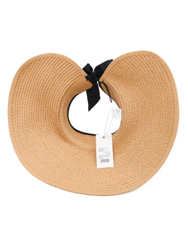 Chapeau à Large Bord avec Visière et Nœud...