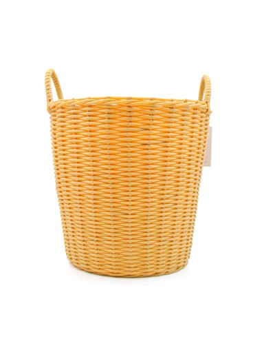 Panier à Linge Plastique Imitation Rotin
