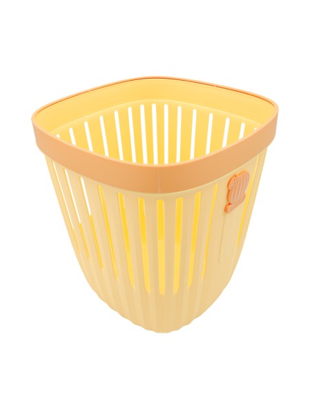 Poubelle Décorative Cactus Jaune avec Anneau Serre-Sac