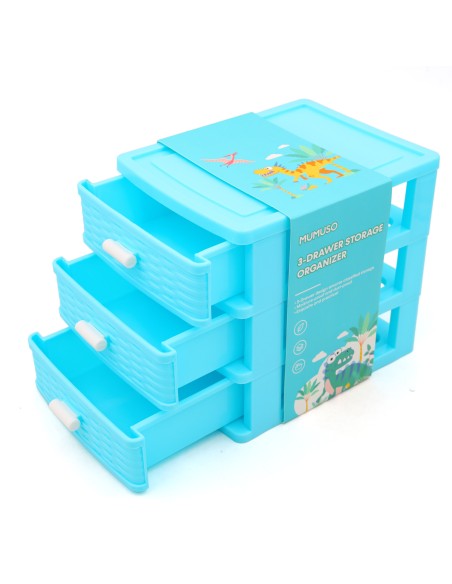 Organisateur 3 Tiroirs Bleu