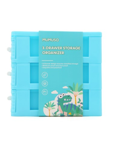 Organisateur 3 Tiroirs Bleu