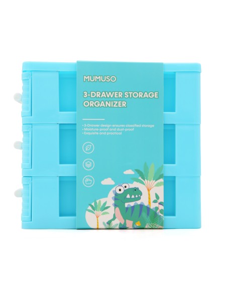 Organisateur 3 Tiroirs Bleu