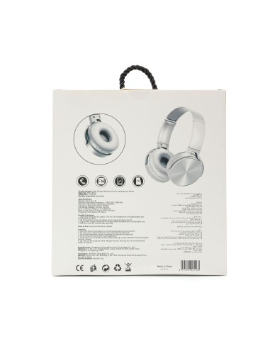 Casque Audio Sans Fil On-Ear - Argenté