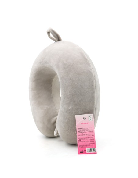 Oreiller de Voyage Cervical en Mousse (collection Cherry Blossom/gris clair)