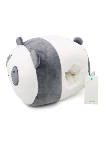 Coussin Chauffe-Mains Peluche Panda Gris