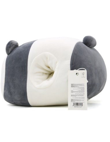 Coussin Chauffe-Mains Peluche Panda Gris