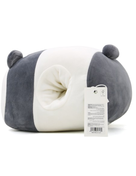 Coussin Chauffe-Mains Peluche Panda Gris