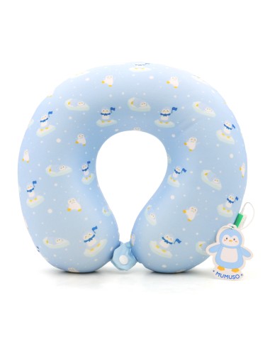 Oreiller de Voyage Cervical en Mousse Mémoire -...