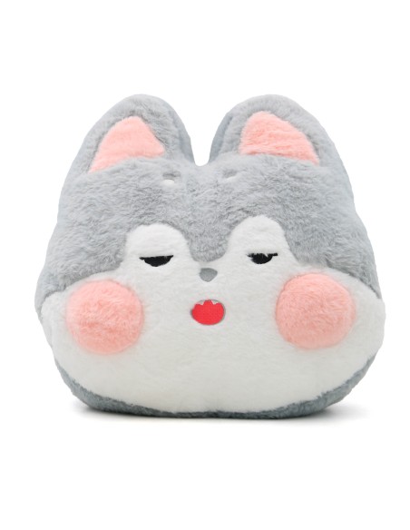 Coussin Chauffe-Main Siberian Husky Peluche