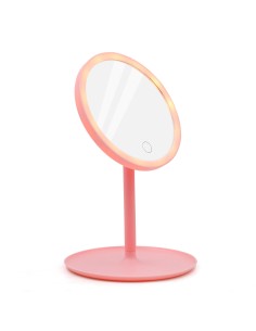 Miroir de Maquillage LED Lumineux Rose