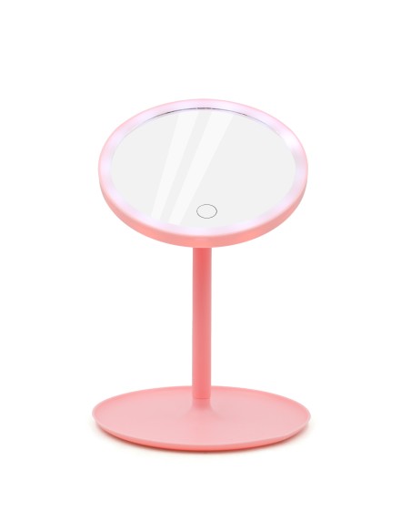 Miroir de Maquillage LED Lumineux Rose