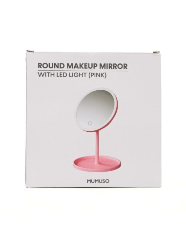 Miroir de Maquillage LED Lumineux Rose