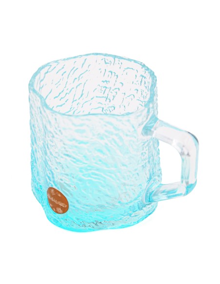 Tasse en Verre Fleur de cerisier - Bleu - 260 ml