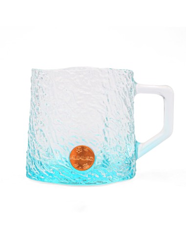 Tasse en Verre Fleur de cerisier - Bleu - 260 ml