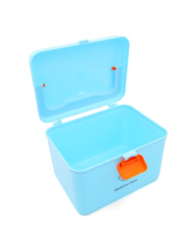 Boîte à Pharmacie 2 Étages Bleue