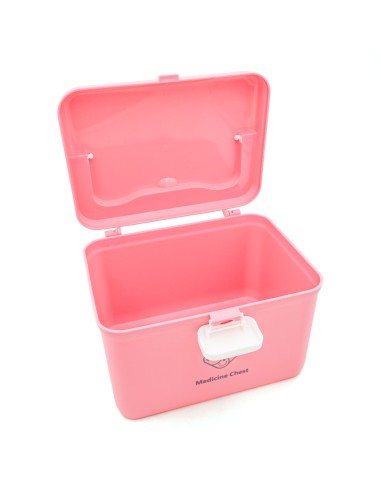 Boîte à Pharmacie 2 Étages Rose