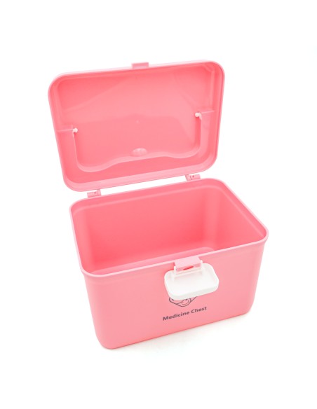 Boîte à Pharmacie 2 Étages Rose