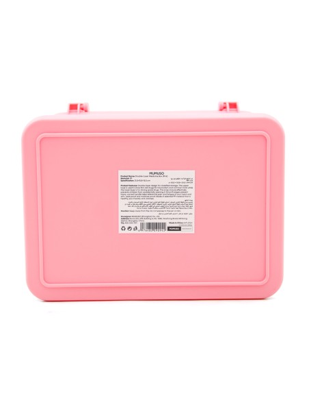 Boîte à Pharmacie 2 Étages Rose