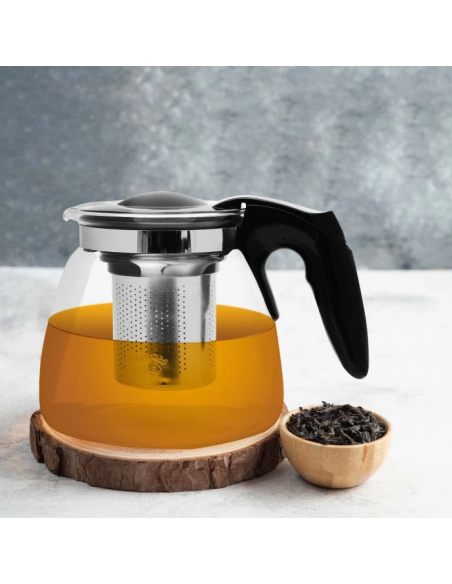 Pichet à Thé en Verre de 900 Ml - Noir