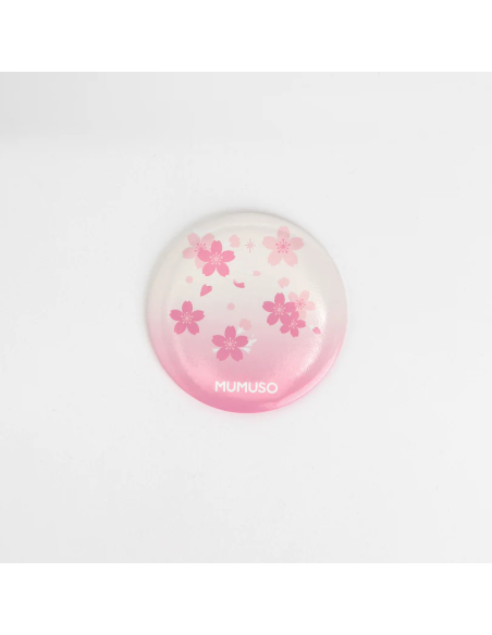 Miroir de Poche Rond Fleur de Cerisier