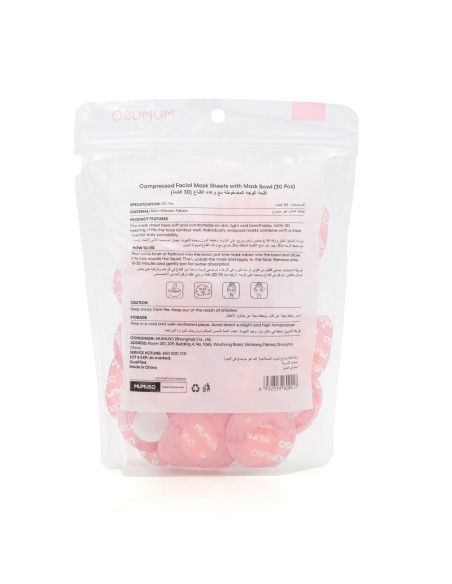 Masques Visage 30 pcs avec Bol Intégré