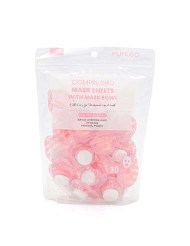 Masques Visage 30 pcs avec Bol Intégré