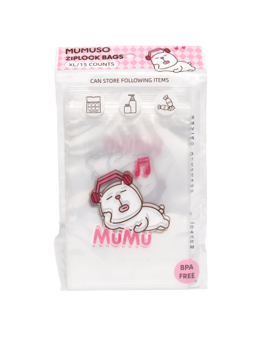 Sacs de Rangement Ziplock Format XL Mumu - Lot...