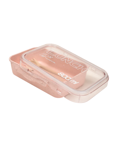 Lunch Box-Paille de Blé 800 ML - Rose