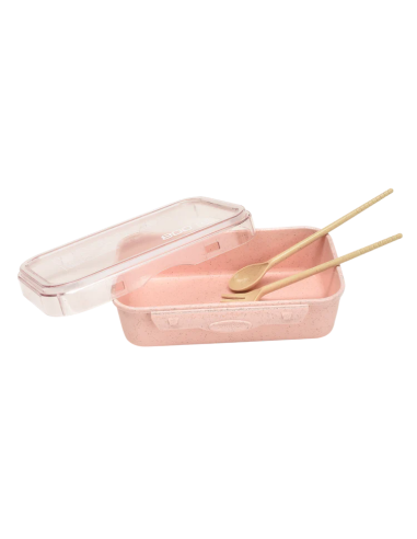 Lunch Box-Paille de Blé 800 ML - Rose