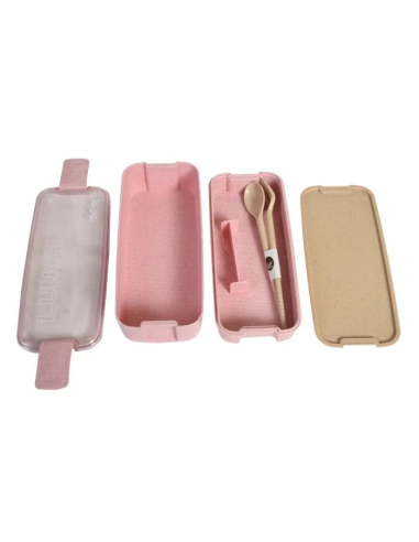 Lunch Box Paille de Blé au Couvercle...