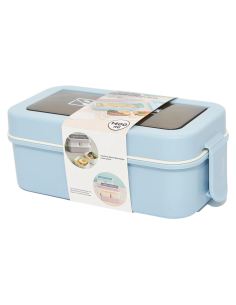 Lunch Box 2 Étages 1400 ml - Bleu