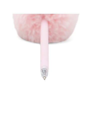 Stylo Bille avec Pompon Rose et Étoile