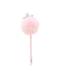 Stylo Bille avec Pompon Rose et Étoile