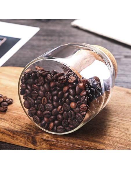 Bocal en Verre avec Bouchon Liège – 550 ml