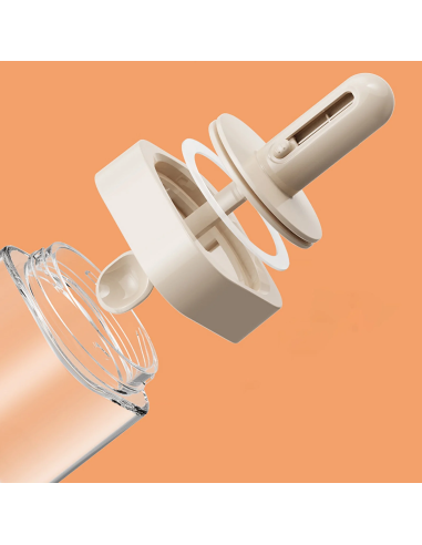 Pot à Épices Carré avec Cuillère Rétractable