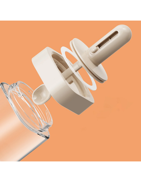 Pot à Épices Carré avec Cuillère Rétractable