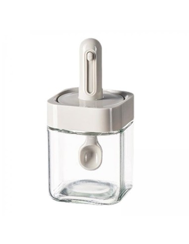 Pot à Épices Carré avec Cuillère Rétractable