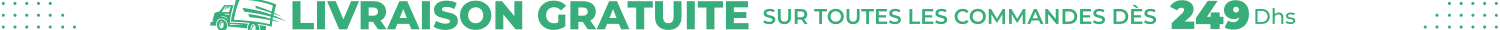 Livraison gratuite à partir de 249Dhs